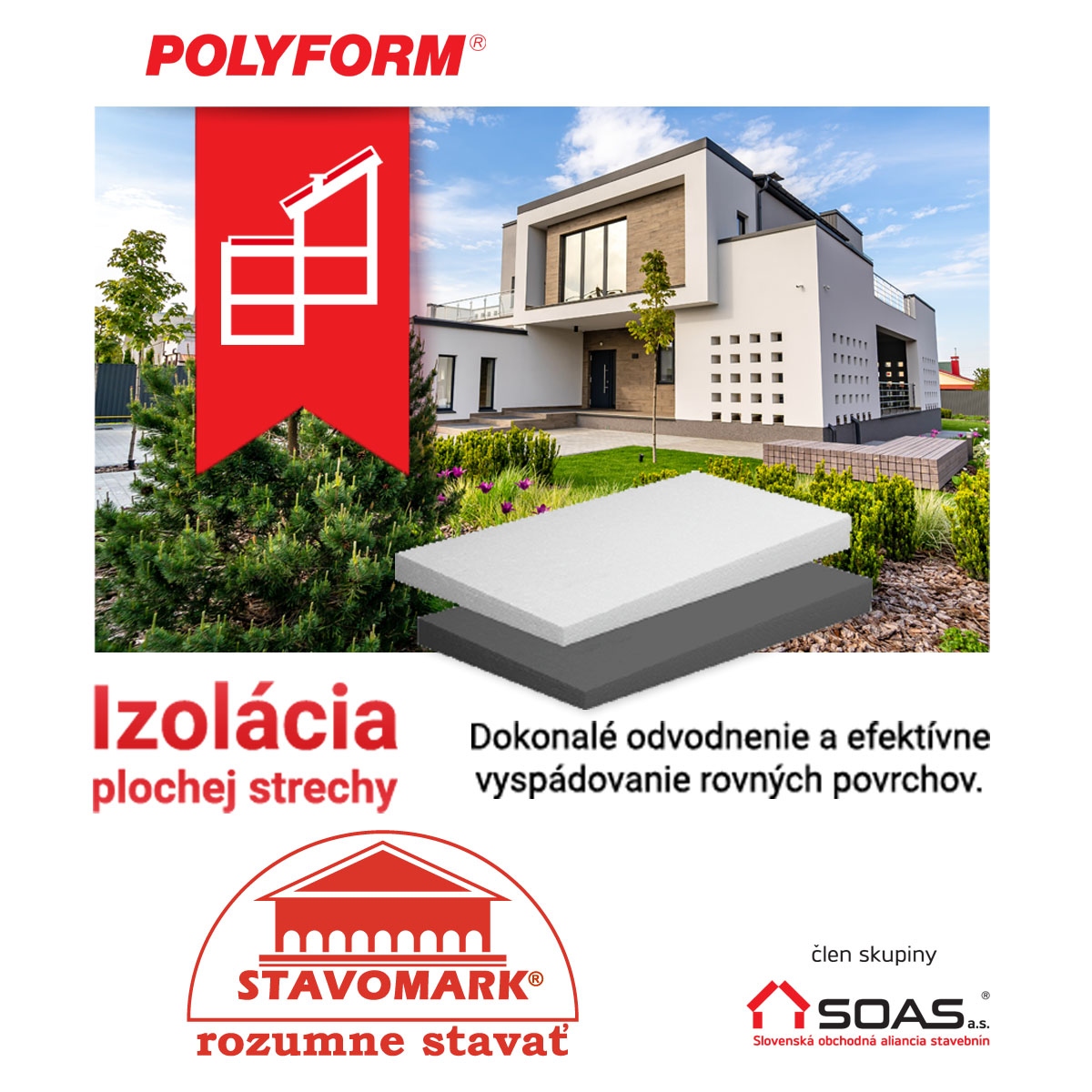 Izolácia strechy efektívne a pohodlne vďaka POLYFORM